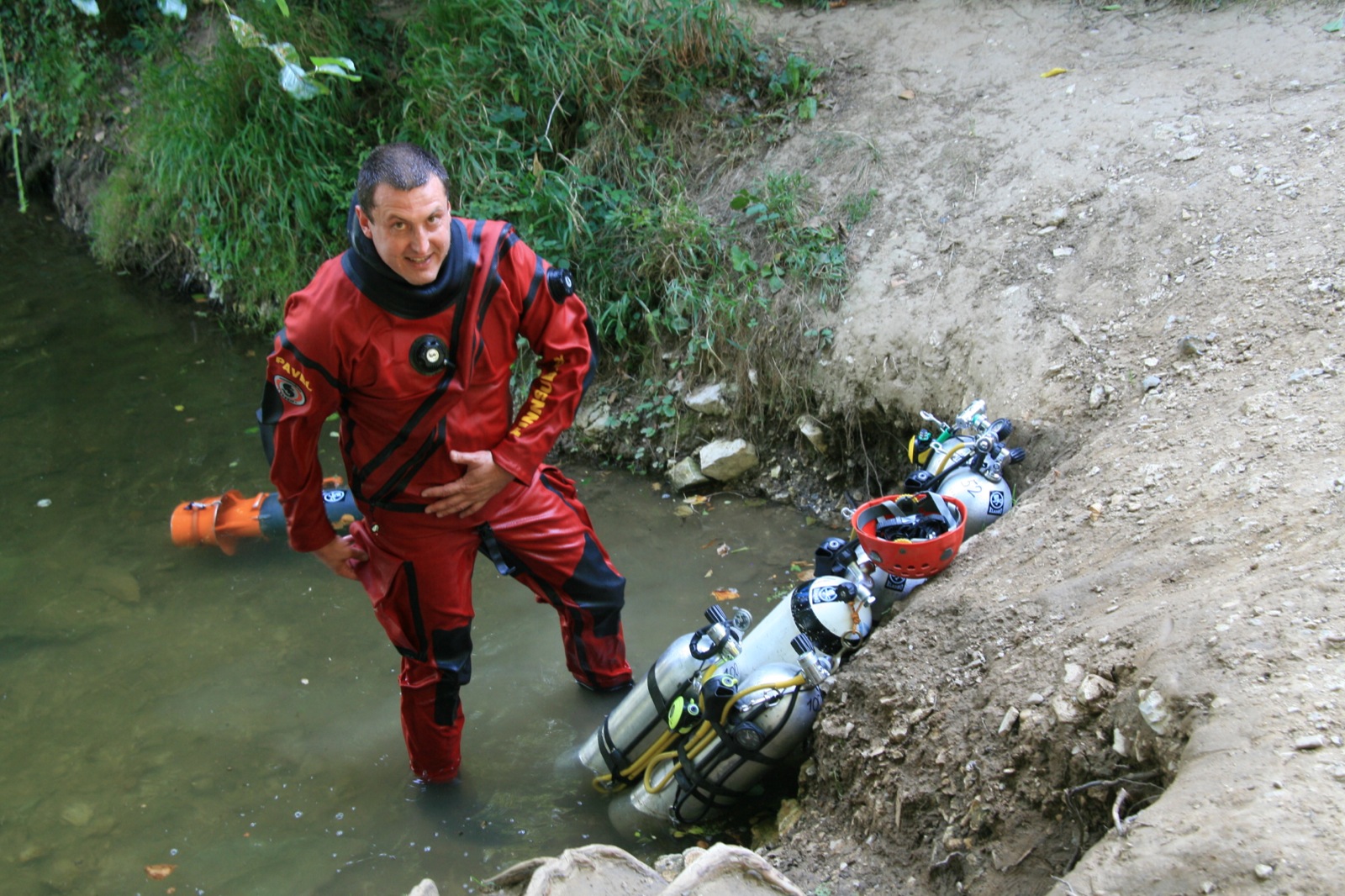 Before dive to Ressel 2009, photo by F. Zahumensky
