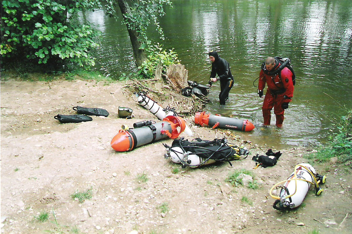 After first dive to Ressel 2004, photo by M. Tomasek