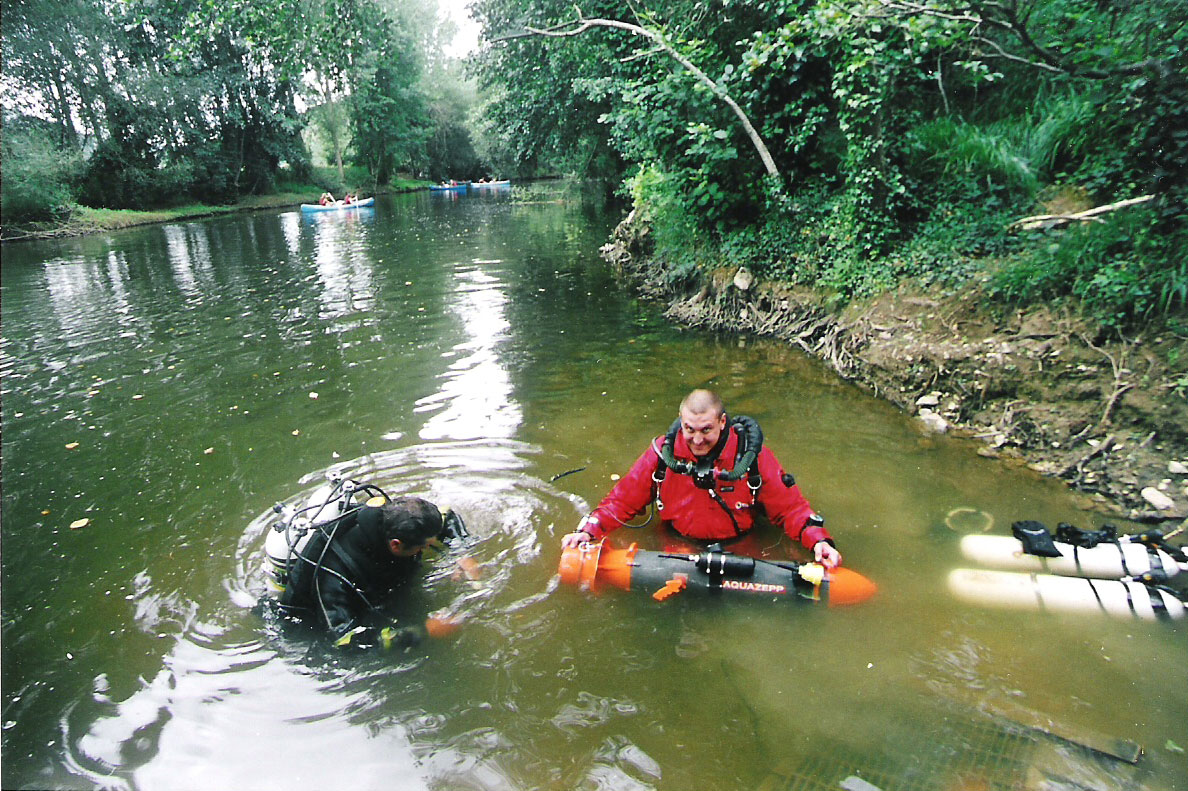 After first dive to Ressel 2004, photo by M. Tomasek