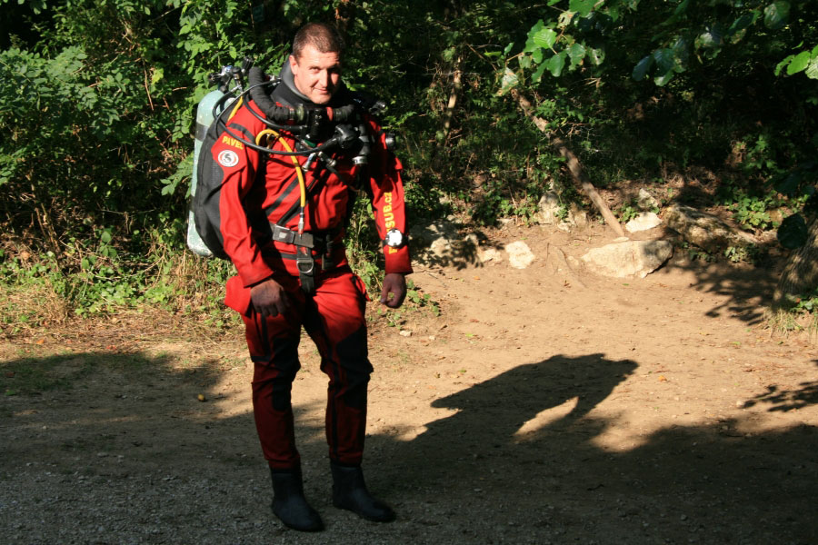 Before dive to Ressel 2009, photo by F. Zahumensky