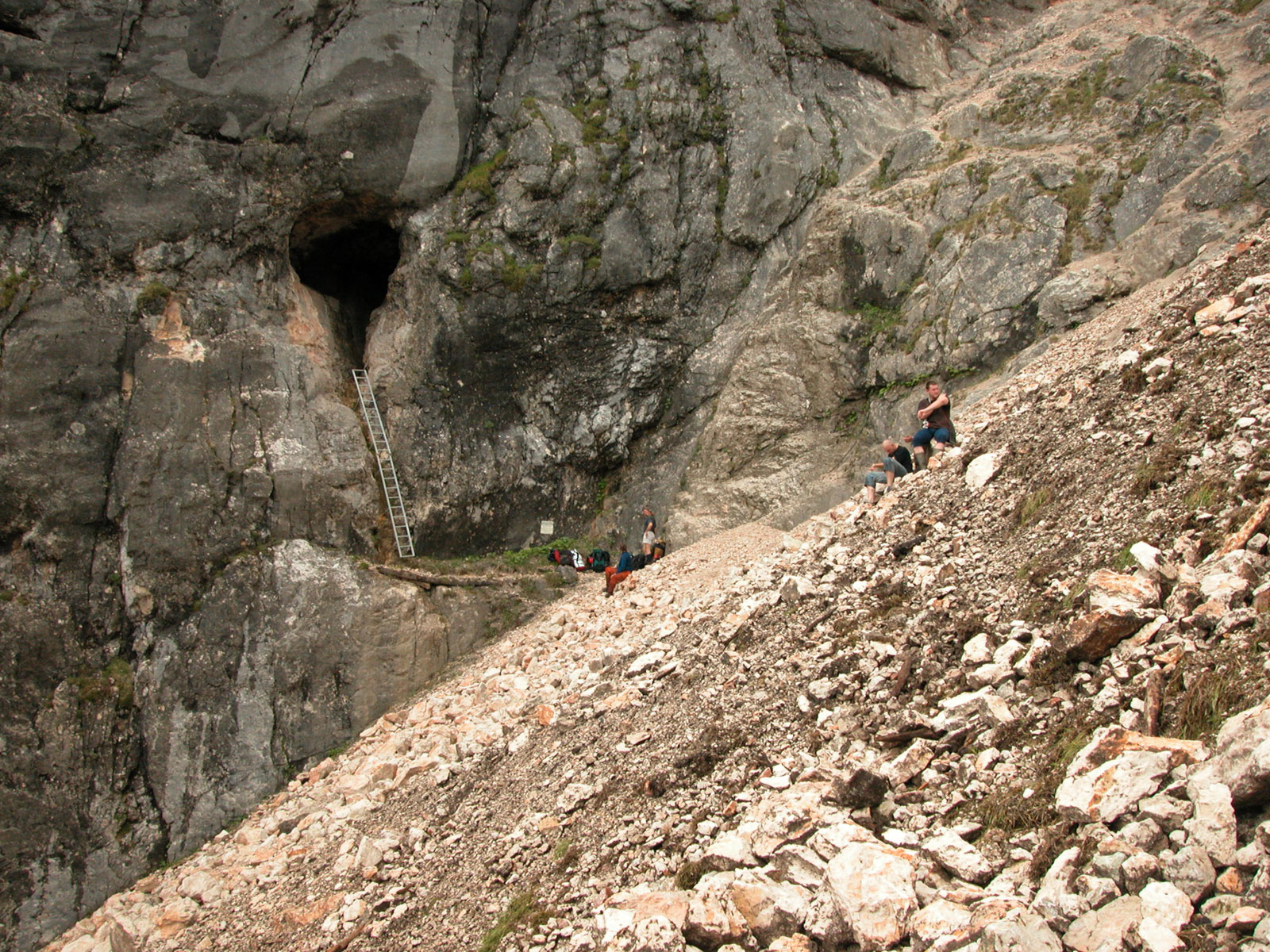 Hirlatz cave entrance, photo by F. Musil