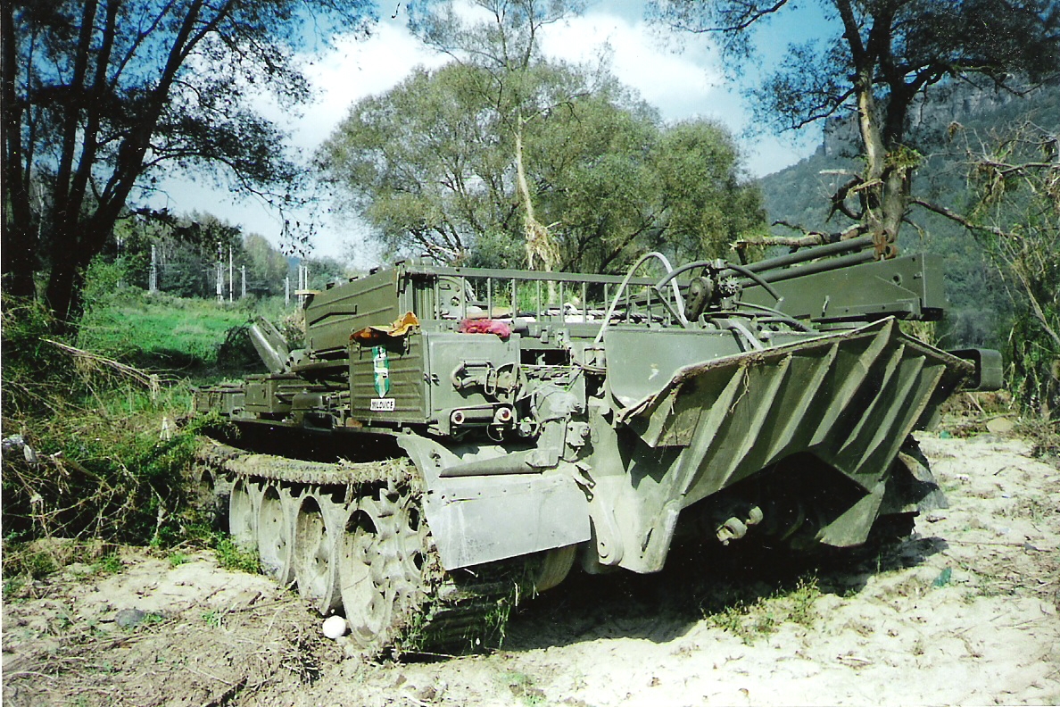 Wrecking military tank, photo by M. Tomasek